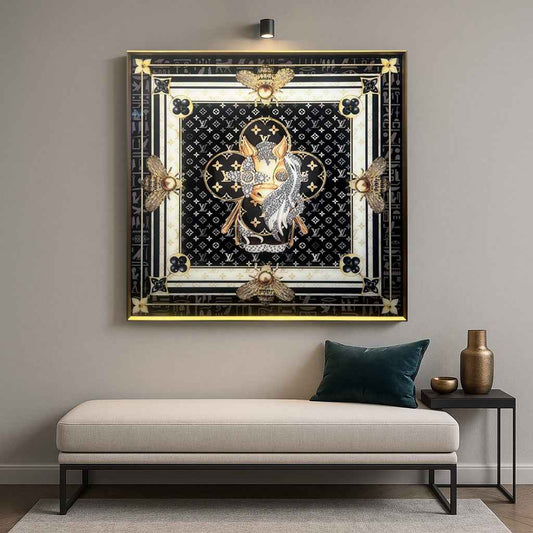 Tableau Équestre Luxe - Art Mural - Décoration Tendance