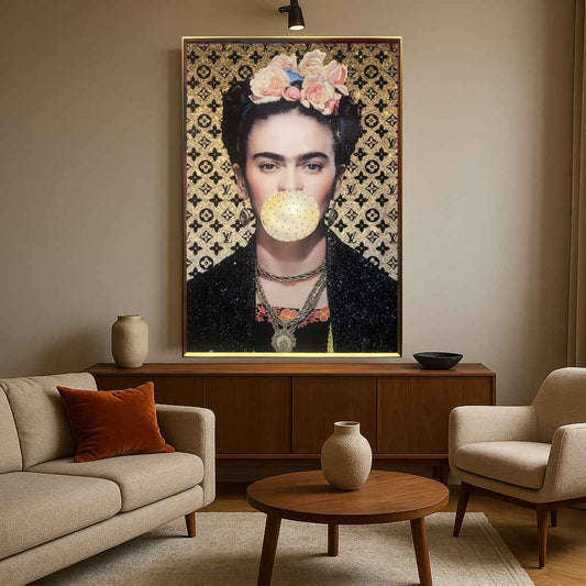Tableau Le Souffle Jaune de Frida- Décoration Tendance - Art Luxueux