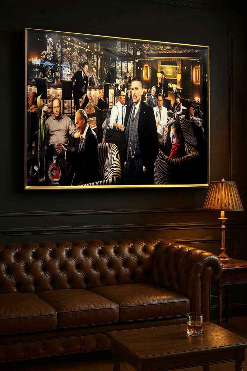Tableau Réunion Légendaire -Peaky Blinders - Art Mural Cinématographique -Décoration Moderne