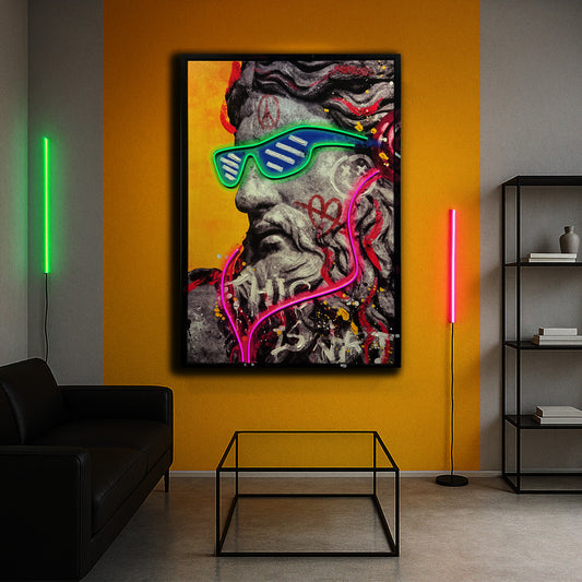 Tableau Décoratif Zeuz Pop Art Led Affiche Murale Moderne salon chambre bureau Tunisie