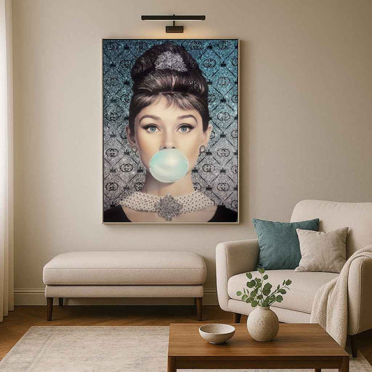 Tableau Le Souffle Turquoise - Décoration Tendance - Art Luxueux