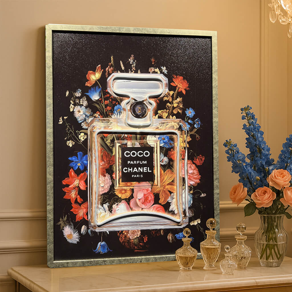 Tableau Pop Art - Le Parfum Floral - LED - Décoration Murale Tendance