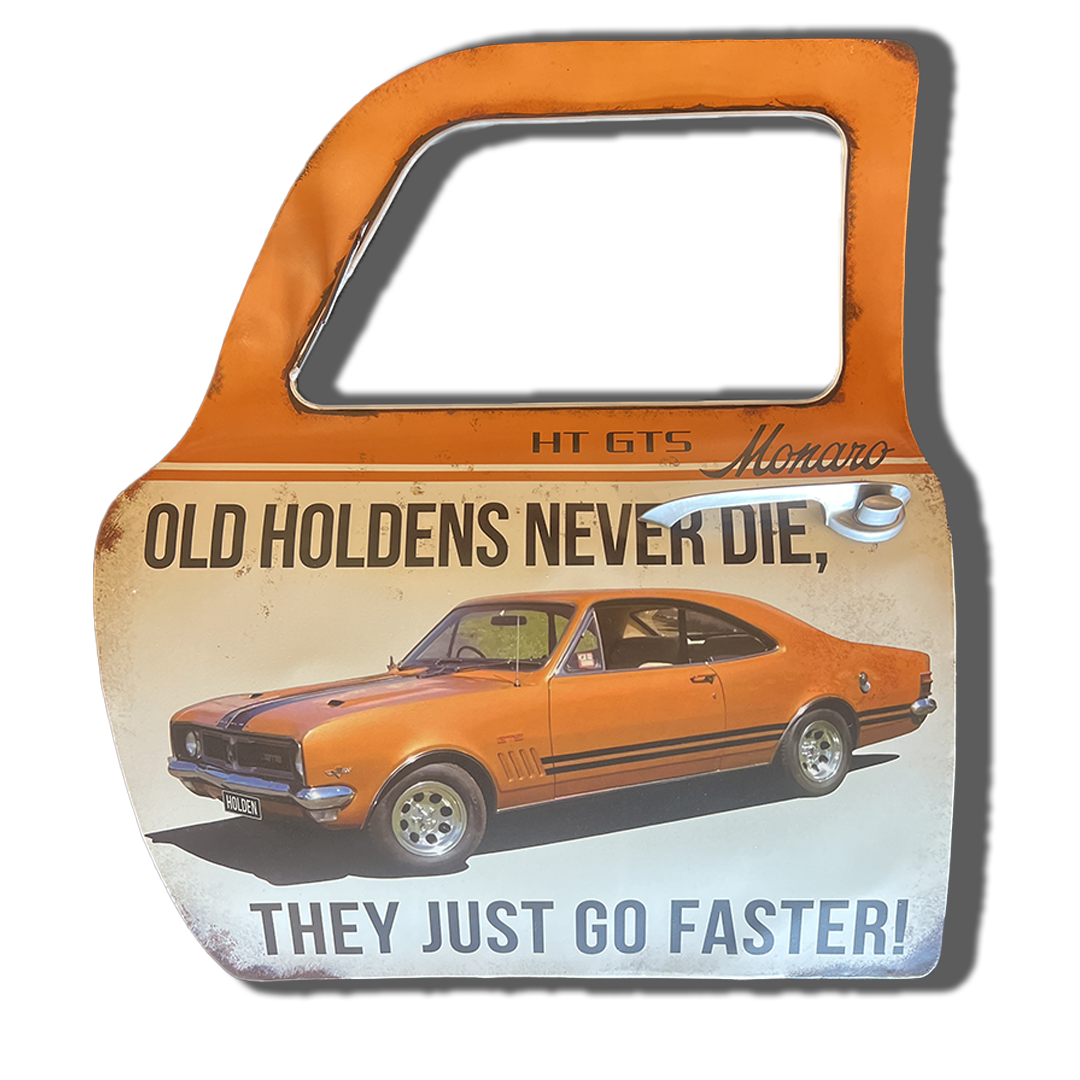 Plaque Métallique forme porte voiture just go fast Décoration Murale Américaine Vintage bar garage café coffeshop restaurant vintage Idée Cadeau Tunisie