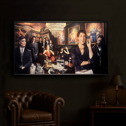 Tableau Gangster Lounge - Art Décoratif Cinématographique Luxe