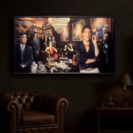 Tableau Gangster Lounge - Art Décoratif Cinématographique Luxe