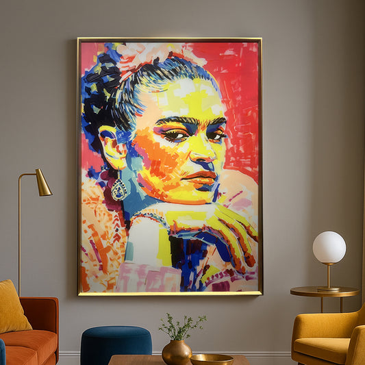 Tableau Pop Art - Hommage à Frida Kahlo - Décoration Tendance