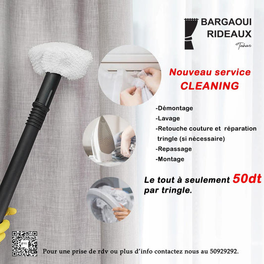 Service Nettoyage Professionnel de Rideaux - CLEANING