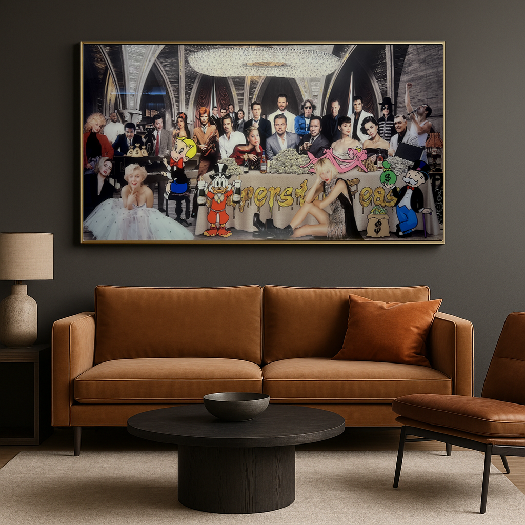 Tableau Le Banquet de l'Opulence Moderne - Décoration Moderne et luxueuse