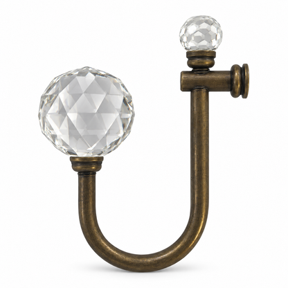Support d'Embrasse à 2 Boules Cristal – Grand Modèle