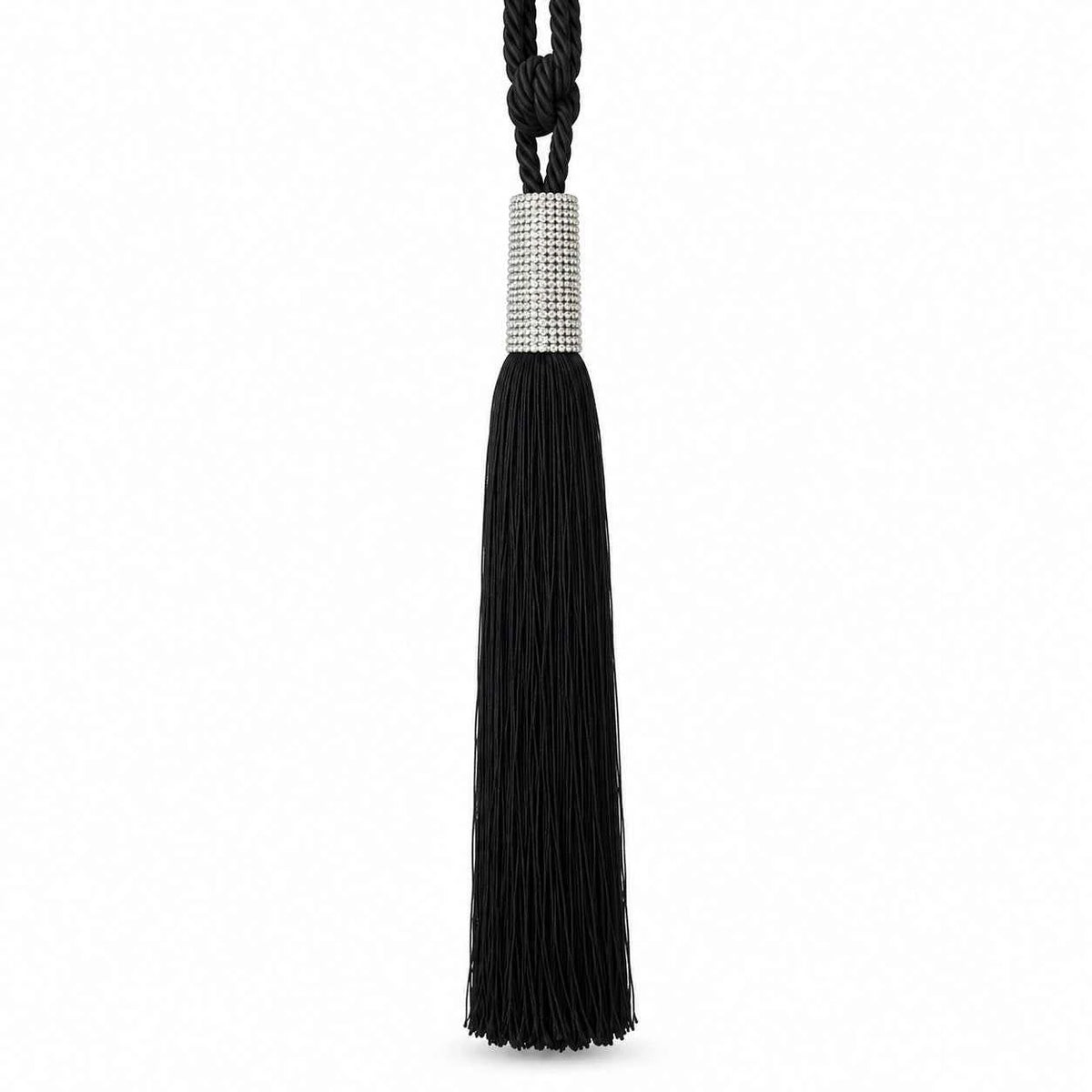 Embrasse Strass Long - Noir
