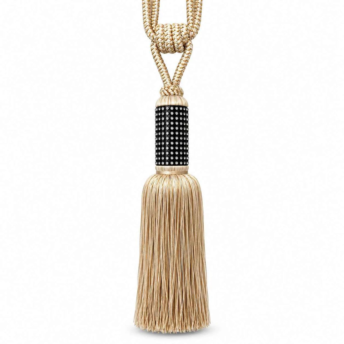 Embrasse Strass Noir - Beige