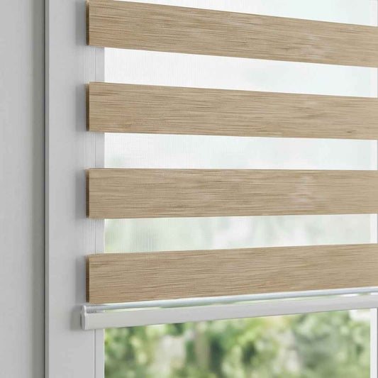 Store Zebra Uni Effet Bambou Écru Naturel Ebambo85 Sur Mesure