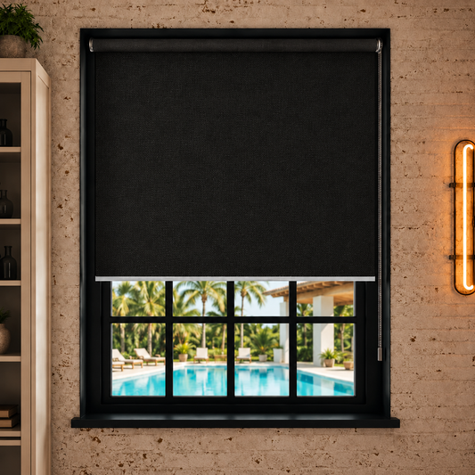 Store Screen Occultant Noir Nuit RB-705 Sur Mesure