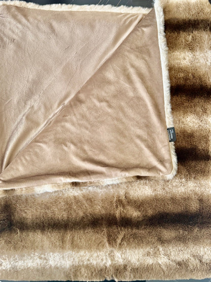 Plaid Fausse Fourrure Luxueux - Couverture Ultra Douce Décoration Maison