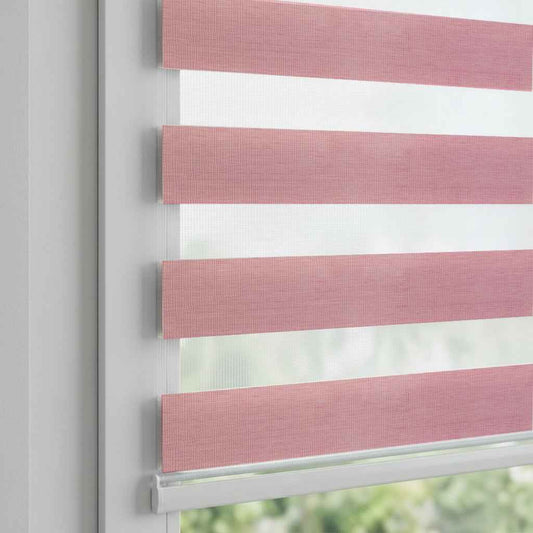 Store Zebra Uni Effet Lin Rose Bonbon RS-60-S Sur Mesure
