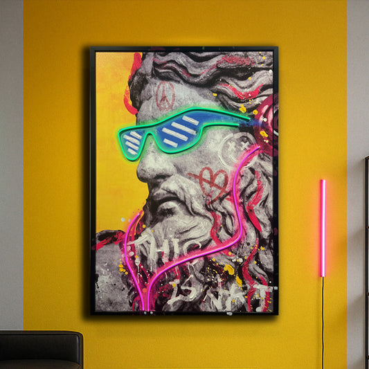 Tableau Décoratif Zeuz Pop Art Led Affiche Murale Moderne salon chambre bureau Tunisie