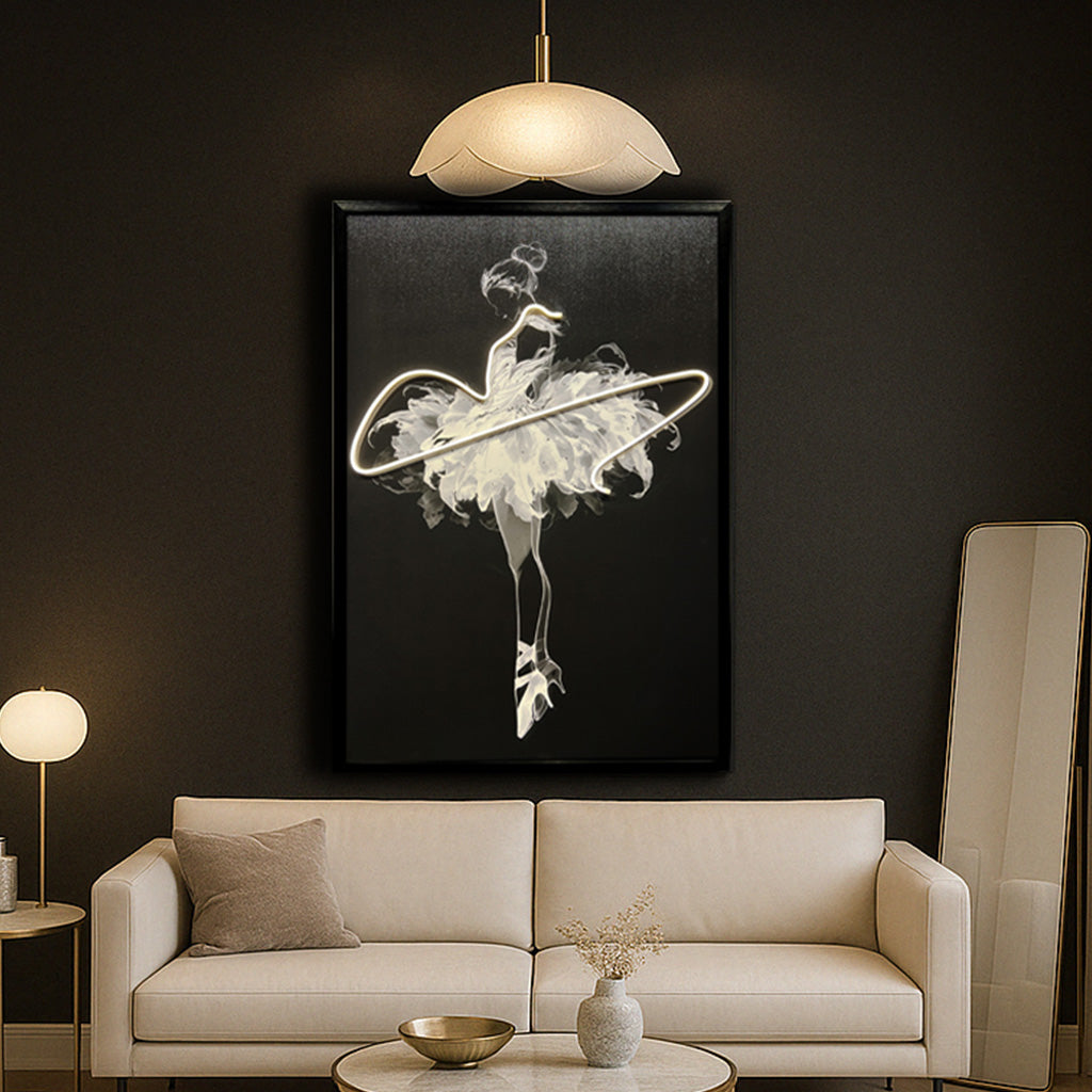 Tableau Décoratif   Etoile Etheree Glamour Affiche Art Mural Led Moderne tendance salon chambre bureau Tunisie 