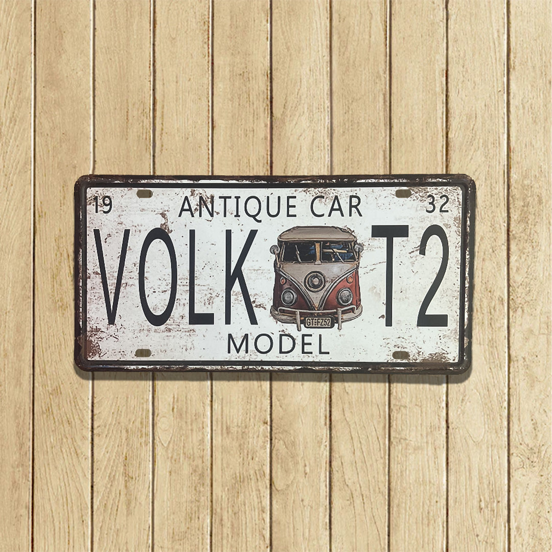 Plaques Métalliques Carrés Vintage - Décorations Décorations Murales - Idées Cadeaux