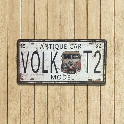 Plaques Métalliques Carrés Vintage - Décorations Décorations Murales - Idées Cadeaux