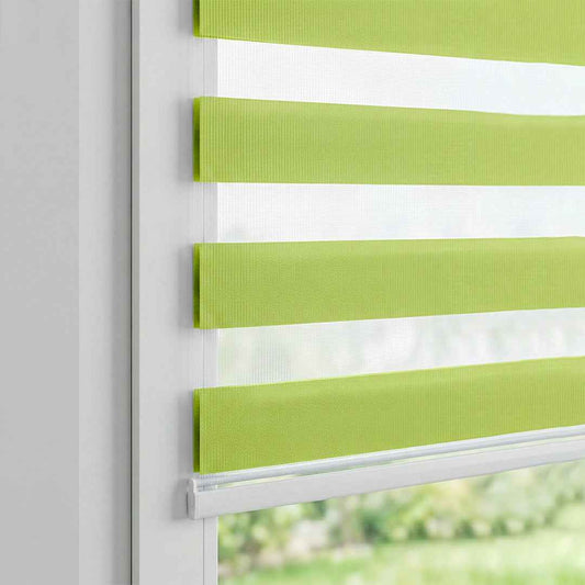 Store Zebra Uni Vert Anis Valencia80 Sur Mesure