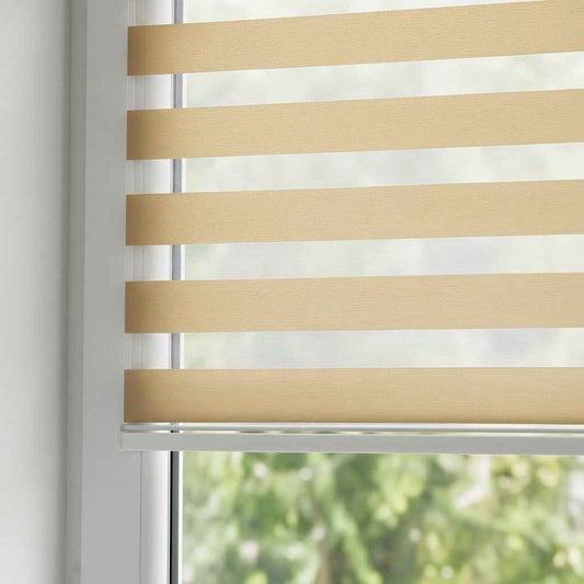 Store Zebra Uni Effet Lin Écru Crème Z-102 Sur Mesure