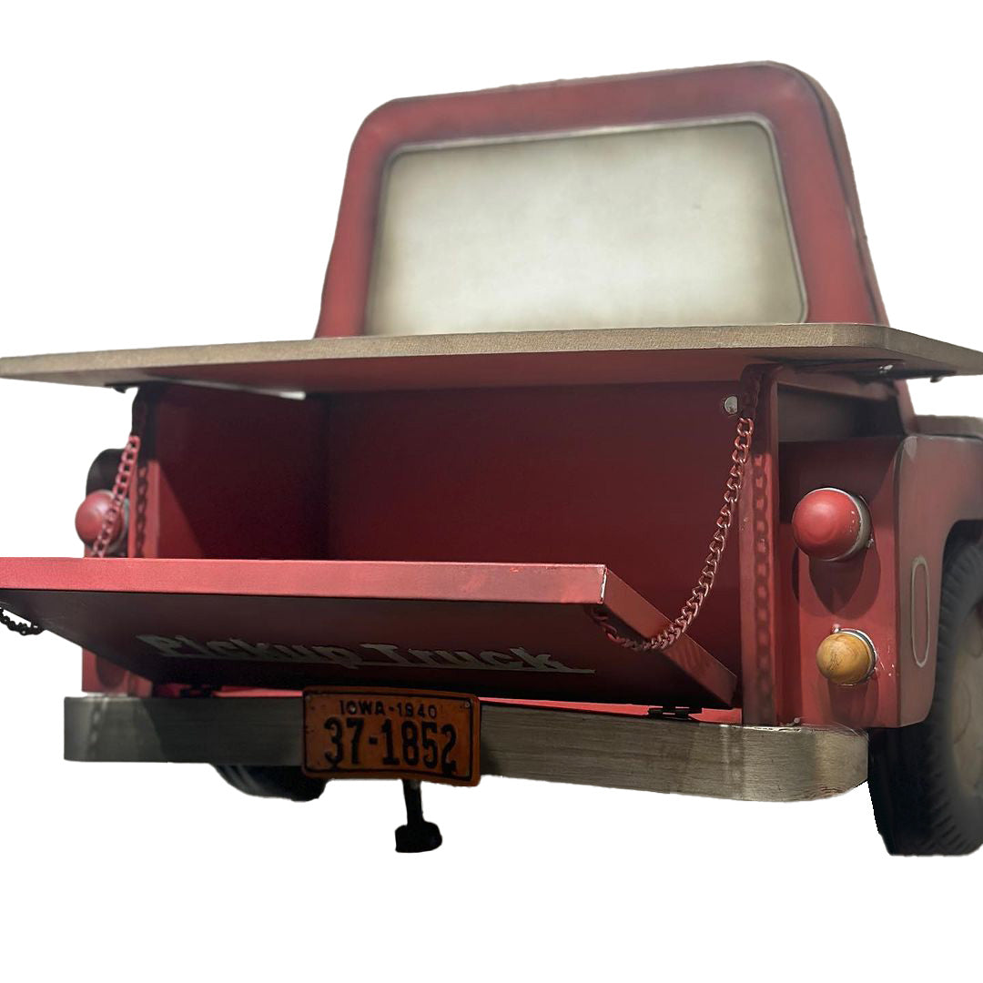 Étagère Murale Camion Pickup Vintage Rouge - Décoration Rétro