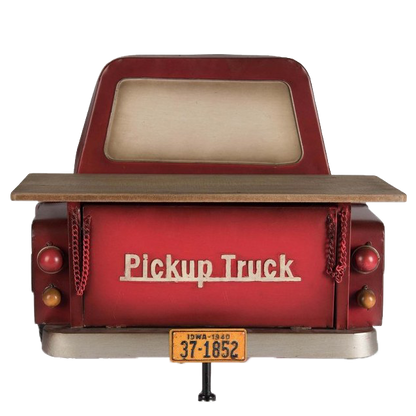 Étagère Murale Camion Pickup Vintage Rouge - Décoration Rétro