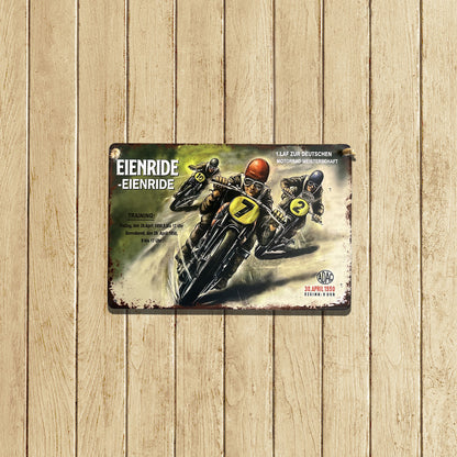 Plaque Métallique carre  get ride Décoration Murale Américaine Vintage bar  garage café coffeshop vintage Idée Cadeau Tunisie