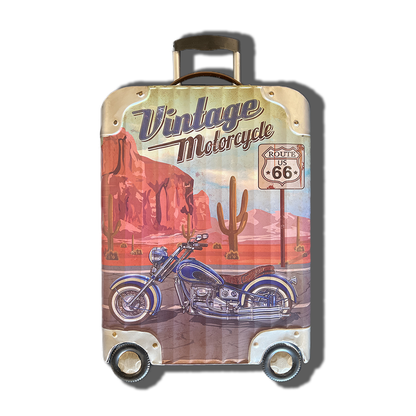 Plaque Métallique valise voyage vintage motorcycle Décoration Murale Américaine Vintage bar  chambre boutique garage café coffeshop vintage Idée Cadeau Tunisie