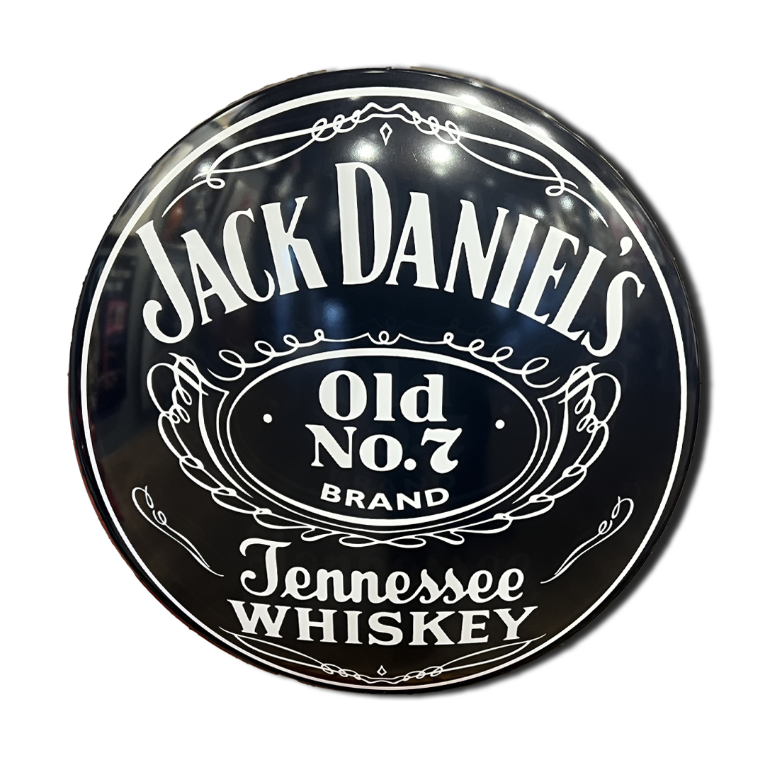 Plaque Publicitaire Métallique Bombé marque Jack Daniel's Décoration Idée Cadeau