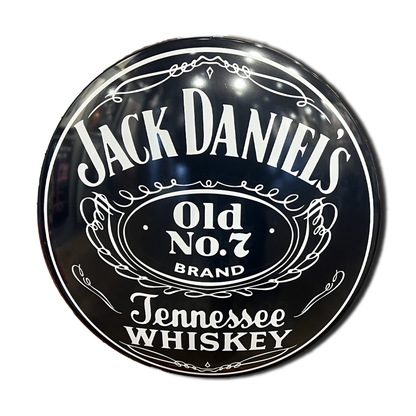 Plaque Publicitaire Métallique Bombé marque Jack Daniel's Décoration Idée Cadeau