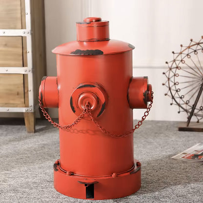 poubelle Métallique bouche incendie seau amovible rouge Décoration Américaine Vintage bar  garage café coffeshop  fast food vintage Idée Cadeau Tunisie