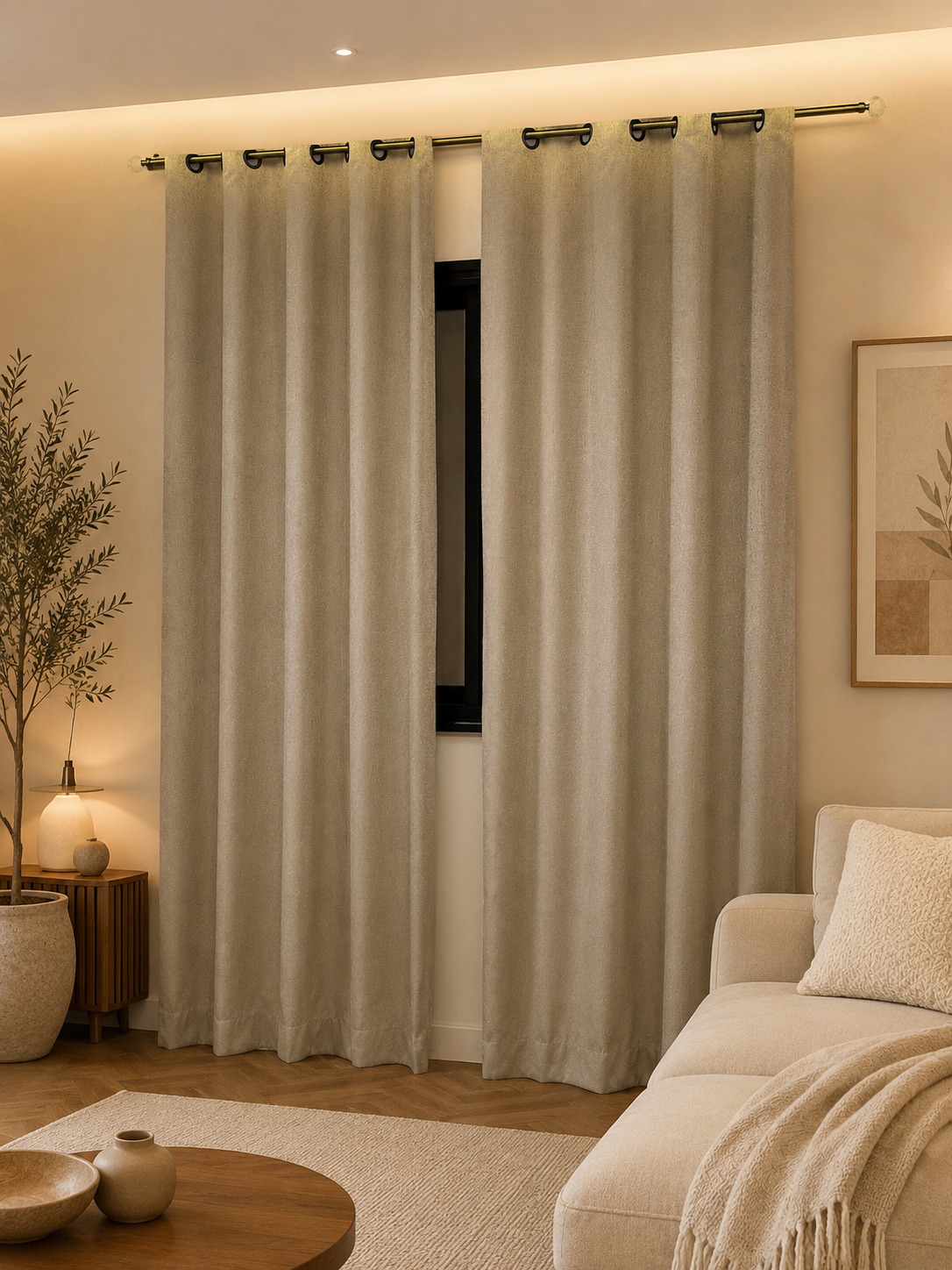 Rideaux prêt à poser modernes pour salon et chambre qualité supérieure 