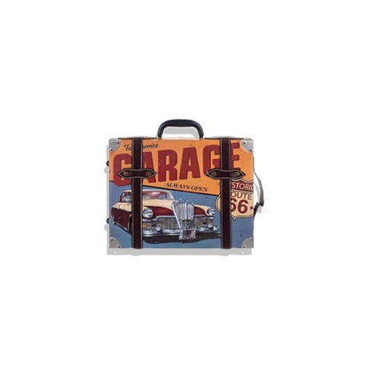 Décoration Murale Valise Métal - Rétro Voyage Vintage