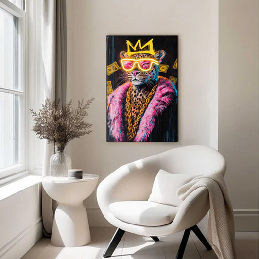 Panneau Mural Art Déco - Panthère Pimp